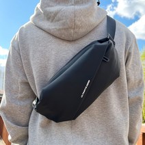 얼티밋기어 스포츠 슬링백 크로스백 여행 자전거 등산 허리 힙색 방수 가방, 블랙(black)