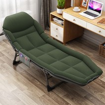 싱글 실내 접이식 침대 사무실 멀티 속도 조절 안락 의자 야외 휴대용 에스코트 캠프, 03 green