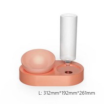 POGOOD 반려동물 음용수 기계 자동 급이기 반려동물 대야 반려동물 용품, L, 핑크.