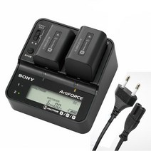 AC-VQV10 배터리 2개 연속 급속 충전기 NP-FV100A FV70A 소니 공식대리점 홍익AV, AC-VQV10 충전기