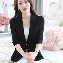 [Anteater]여성 여름 7부소매 슬림핏 숏 정장자켓 v1 68129
