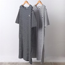 강물처럼 빅사이즈사랑해요 D308L104 라운드넥마린원피스 LY (6900935)