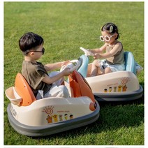 어린이 전동 범퍼카 유아 원격무선 전동 자동차, 리모콘있음, 하늘