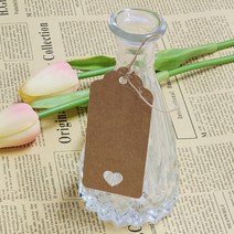 100P 크라프트 선물포장용 종이택 태그 포장텍