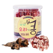 심쿵심쿵한 쿵 간식 200g 강아지간식 애견간식, 오리가쿵 (큐브) 200g