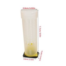 뜨거운 판매 20 개 꿀벌 도구 양봉 여왕 케이지 보호 커버 물기 케이지 Wangtaipu 78 mm, 아이보리