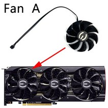 gtx980ti88MM PLD09220S12H 4PIN RTX 3070 GPU 팬 EVGA GeForce TI 비디오 카드 냉각, 01 Fan  A