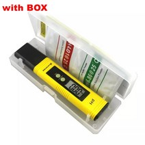 디지털PH측정기 어항PH측정기 수질테스터기 디지털 atc ph 미터 0.0014.00 물 테스터 풀 ph 모니터 교정 분말이 있는 수족관 수질 분석기, 상자 포함