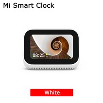 global version xiaomi mi smart clock ai 터치 스크린 디스플레이 스피커 블루투스 5.0 알람 시계 wifi 연결 ok google control, 1-화이트 스탠다드 GL