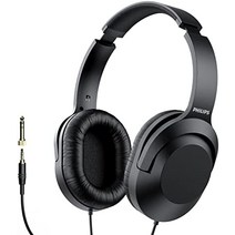Philips 팟 캐스트 스튜디오 감시 및 감시용 헤드셋용 지연 이어 스테레오 헤드폰 컴퓨터 키보드 기타용 6.3mm1/4인치 추가 어댑터, [01] 한 사이즈, [01] 으.