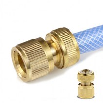 호스연결 황동 퀵커플러 커플링 조인트 호스내경 12mm 16mm 19mm 23mm, 황동 퀵 커플러 대형