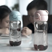 JVR 모노아이 원터치 트라이탄 보틀 어린이물병 어린이집물통 400ml, 핑크