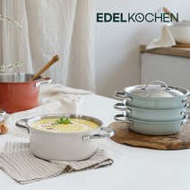 에델코첸 착착 통5중 스텐 냄비세트 16cm 3종 택1, 통5중 스텐냄비세트 에코레드