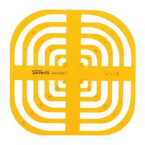 [P1B] 산키스 탄젠트반경 NO.842687 템플레이트 템플릿 / 학용품 사무용품 문구 데스크용품 서류정리 서류파일 파일 볼펜 연필 샤프 형광펜 매직 보드마카 비품 사무비품 ( P1B / 55989EA )