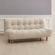 보니애가구 타미 패브릭 3인용 소파 + 보조스툴, 아이보리