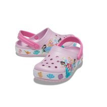 크록스 NC고잔 펀랩 디즈니 프린세스 라이트 클로그 207466-6GD 불들어 오는 공주 샌들