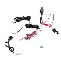 견인 히치 후크 마운트 브래킷 4 60W LED 작업 빛 안개 램프 홀더 후면 백업 Offroad 자동차 트럭 트레일러, only Wiring Harness