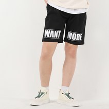 아우라큐 여름 면 반바지-WANT 남여공용 빅사이즈