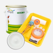 삼화페인트 아이생각 친환경 수성내부프로 4L + 도구세트, 위스퍼크림