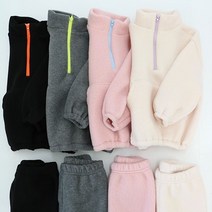 트렌디한아빠 동대문아동복 아이 두꺼운 반집업 상하세트 둥이룩 형제 자매 남매룩 폴라폴리스