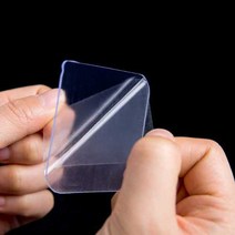 살림일기 실리콘 양면 테이프 사각 초강력 20P, 사각투명스티커 - 20개