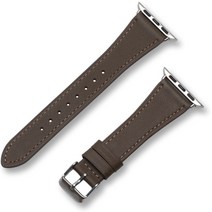 비브 애플워치 이태리 가죽 밴드 스트랩 호환, One Size(39-40-41mm), 그레이지