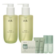 한율 어린쑥진정맑은클렌징오일 200ml x2, 없음