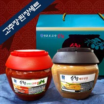기픈샘 순창 매실고추장 된장 세트, 4kg, 1box