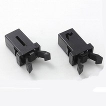 주방 벽걸이 형 쓰레기 통 밀폐형 보관통 10pcs 휴지통 플라스틱 잠금 자동 잠금 스위치 교체 캐치 호환 터치 뚜껑 빈 래치 수리 클립 블, 검은 색, [01] Black