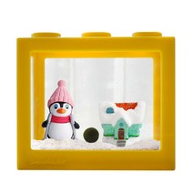 세남자바스켓 펭귄마을 국산 마리모 DIY세트, 멜란지옐로우+스키펭귄