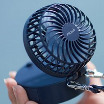 프롬비 아이스볼 휴대용 목걸이 선풍기, 프롬비 아이스볼 네이비, HF3201LG