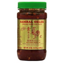 Huy Fong Sambal Oelek Ground Fresh Chili Paste 후이퐁 삼발 올렉 그라운드 후레시 칠리소스 226g 8팩