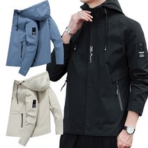 스포티한 디자인으로 남자의 스타일을 더 엣지있게!남성 윈드자켓 후드집업 간절기점퍼 등산자켓(95-105사이즈)
