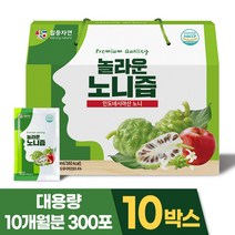 즙장인 일등자연 놀라운 노니즙 주스 노니진액, 70ml, 300포