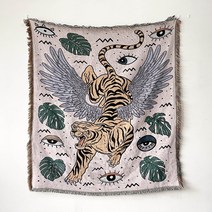 목화솜이불 목화솜요 북유럽 레저 담요 및 던지기 홈 장식 미학 소파 타월 보헤미안 피크닉 커버 식탁보 태, [06] XT07-7