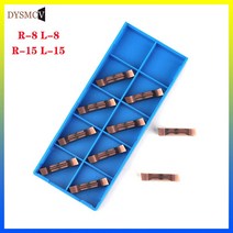 MGGN300 R-8 MGGN150 MGGN200 MGGN250 MGGN400 MGGN500R-15 L-15 초경 인서트 그루브 3mm CNC 선반 밀링 커터, [01] 10PCS, [06] MGGN500, [01] R-8 DY9008