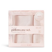 Kitsch 지퍼가 달린 100% 새틴 베개 커버 실크보다 부드러움 쿨.. 정품보장