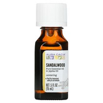 Aura Cacia Pure Essential Oil Sandalwood 0.5 fl oz (15 ml)