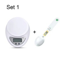 계량저울 계량기 주방저울 5kg1g 휴대용 디지털 저울 led 전자 저울 우편 음식 균형 측정 무게 주방 led 전자 저울, 세트 1, 5kg