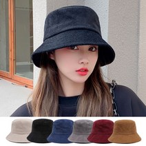 오너클랜 캐주얼모자 커플템 기본벙거지 코듀로이 심플 버킷햇