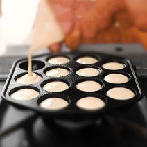 타코야끼 가정용 베이킹 문어 빵 기계 팬 메이커 h55a 14 캐비티 주철 작은 공