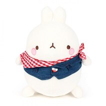 몰랑 블루 진 스커트 인형 25cm 몰랑이 귀여운 캐릭터 동물 토끼 선물 봉제