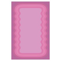 하이틴 러그 키치 레트로 특이한 물결 카페트 매트