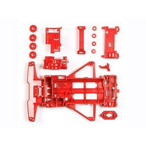 타미야 미니4륜옵션 [95243] FM Rein Chassis Red