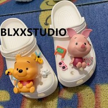 곰돌이 푸우 피글렛 지비츠 세트 디즈니 크록스 장식