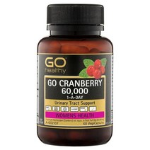 NZ 직구 고 헬시 Cranberry 글루텐프리 60000 60베지 캡슐 1pack, 수량, 상세참조