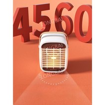 미니온풍기 히터 난방 사무실 이동식 온열기, A.화이트