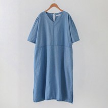 아이우먼 데님뒷포켓절개원피스 TGK010M206 빅사이즈