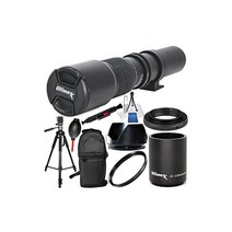 500mm F 80 멀티코팅 하이파워 프리셋 망원 렌즈 캐논용 열 개 악세사리 번들 - 20X 텔레콤버터 + T마운트 어댑터- 기타, 상세페이지 참조