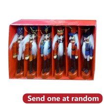 호두까기 호두망치 호두까기인형 1Pc Nutcracker Doll Soldier Toy Children's Christmas Gift Holiday, [02] 12CM randomly 1pc